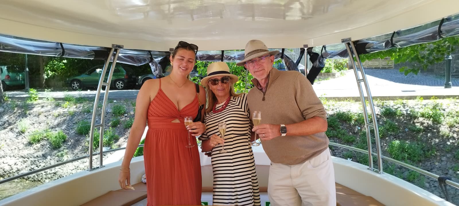 Travel-Luck clients enjoying a private boat experience